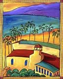 Santa Monica North View by Catherine Becker-GalleryWrapped, Stretched Canvas Oil Painting-Size 12x16