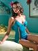  : Stretch Mesh Camisole Top & Panty Set Aqua