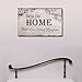 Adeco [SP0105 Decorative Wood Wall Hanging Sign Plaque Bless Our Home with Love and Laughter Off White Black Home Decor - 13.8x8.7 Inches