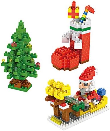 LOZ Christmas Set Pack of 3 Diamond Nanoblock Educational Toy 460pcs