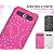 ARROWS Z ISW11F用 フラワーデザインケース スマホケース【ホワイト】☆キュートなラメ付きのお花模様