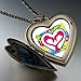 Love Theme Heart Photo Large Pendant Necklace Love Theme Heart Photo Large Pendant Necklace