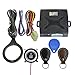 BANVIE Leather Key Auto Car Alarm Engine Push Button Start Stop RFID Lock Ignition Switch Keyless Entry System Anti-Theft