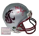 Mark Rypien Washington State Cougars NCAA Hand Signed Mini Replica Football Helmet