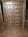 Antique Armoire Computer Cabinet Chest Indian Furniture Brass Patina 64x36"