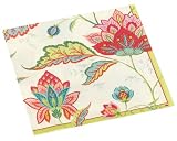 Caspari Palampour Set of 20 Paper Lunch Napkin, Ivory