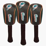 Miami Dolphins Mesh Barrel Headcover (3 Pack)