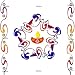 'Indian Colorful Rangoli Pattern' Wall Decal - 24
