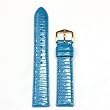 Watchband Genuine Lizard Aqua 16mm
