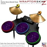 Abstract 01 Purple Skin by WraptorSkinz fits Guitar Hero 4 World Tour Drum Set for Nintendo Wii, XBO