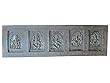 Carved Headboard Five Nritya Ganesha Vastu Decor Wall Panel