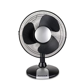 Honeywell HT-109E 9" Oscillating Table Fan - Black