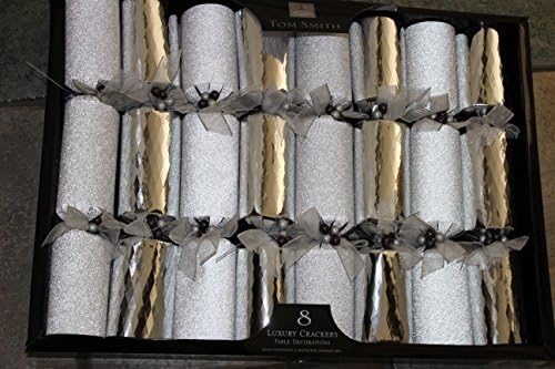 Tom Smith - Luxury Christmas Crackers - Pack of 8 - Each Containing a Distinctive Surprise Gift