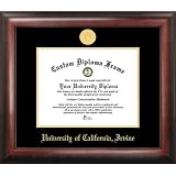 University of California, Irvine Gold Embossed Diploma Frame