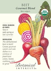 Beets Gourmet Blend Certified Organic Heirloom Seeds 100 Seeds