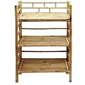 3 Tier Folding Shelf Bamboo