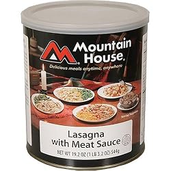 Mountain House Emergency Food Storage - Freeze Dried Lasagna with Meat Sauce in #10 Can - Long Shelf Life Emergency Food Supplies