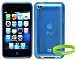 CrazyOnDigital Apple iTouch 4 4G - 4th & 5 5G 5th Generation Blue TPU Case - Free Bonus Wristband Included