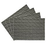 Oasis Vinyl Placemat, Grey, Set of 4