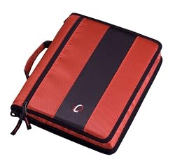 Case-it  D-250 Zipper Binder,Red