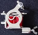 Yin Yang Professional Tattoo Machines, Guns (Silver Frame and Red Coils)