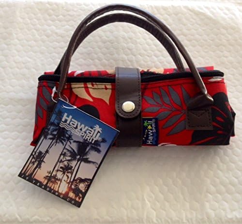 Hawaii Spirit Large Foldable Canvas Tote Bag - Red