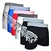 Mens Nylon Stretchable Seamless Boxer Briefs Underwear 6-Pack, Size M/L
