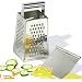 Kitchen & Housewares : Gourmet Standard Stainless Steel 4 Sided Box Grater with Scraper - GR00901