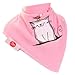 Zippy Fun Baby and Toddler Bandana Bib - Absorbent 100% Cotton Front Drool Bibs with Adjustable Snaps (4 Pack Gift Set) Girls Cat and Bird