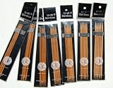 U-nitt Bamboo Knitting Needles Double Point 6 Sz 1, 2, 3, 4, 5, 6, 7: 7-size patina