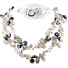 AugustinaJewelry Double Strand Necklace made of Freshwater Cultured Pearls, Cystals *** AugustinaJewelry Special Design !