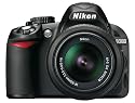 Nikon D3100 SLR-Digitalkamera (14 Megapixel, Live View, Full-HD-Videofunktion) Kit inkl. AF-S DX 18-55 mm VR Objektiv + 55-200 mm VR Objektiv