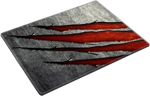 Texture Metal Scratches Wolverine Claws Placemat Pads Customized Made To Order Support Ready 15 6/8 Inch (400mm) X 11 13/16 Inch (300mm) X 1/8 Inch (3mm) High Quality Eco Friendly Cloth With Neoprene Rubber Luxlady Place Mouse Pad Desktop Mousepad Laptop Mousepads Comfortable Table Desk Kitchen Computer Mouse Mat Cute Gaming Mouse_Pad