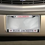 NHL Columbus Blue Jackets Chrome License Plate Frame