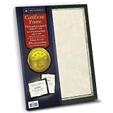 Southworth Black Certificate Frame with Easel, Gold Foil Enhanced, 9.5 x 12 Inches (F1)