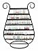 Earring Holder / Display with 50 Pairs of Earrings (jw)