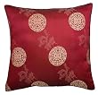 Decorative Handmade Silky Magenta Cushion Cover / Pillow Sham - Chinese Lotus Flower & Dragon Design