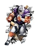 IMAGE OF Kansas State Wildcats Wallcrasher Wall Decal - Football 2' Fade Resistant Die-cut Removable