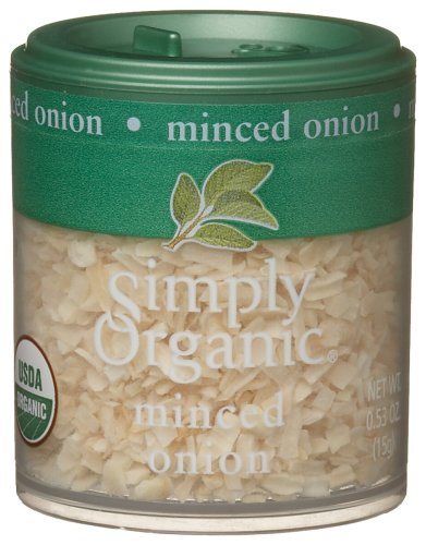 Simply Organic Onion-minced/mini, 0.52-Ounce Units (Pack of 6)