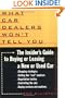 What Car Dealers Won't Tell You: The Insider's Guide to Buying or Leasing a New or Used Car