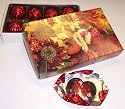 Scott's Cakes 1/2 lb. Dark Chocolate Covered Vodka Cherries in a Fall Leaf Box