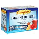 Emergen-C Immune Defense Fizzy Drink Mix, Ruby Lemon Honey, 0.3-Ounce Packets in 36-Count Boxes