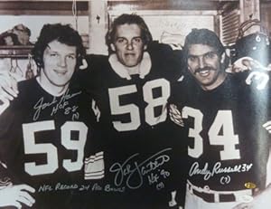Pittsburgh Steelers Steel Curtain Linebackers Autographed 16x20 Photo w/Lambert, Russell & Ham