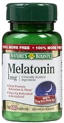 Melatonin 1 Mg Nighttime Sleep Aid Tablets, By Natures Bounty - 90 Ea