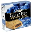 Glutino Gluten Free Breakfast Bars, Blueberry, 5-Count Boxes (Pack of 6)