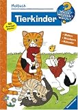 Malbuch Tierkinder. Malen. Stickern. Erstes Lernen (Wieso? Weshalb? Warum? Malbuch)
