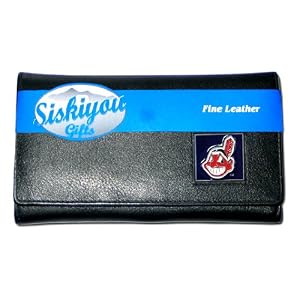 Buy Cleveland Indians Ladies Leather Wallet