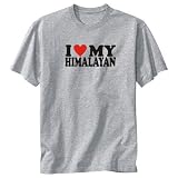 T-Shirt Heather Gray  Love My Himalayan  Cat