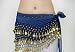 Bauchtanz Bellydance Münzgürtel Hüftgürtel Strandgütel Tanztuch in Blau