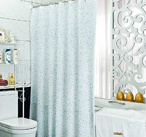 High Grade Thicken Waterproof Mouldproof PEVA Shower Curtain With Lovely Water Drops,87x80inch(220x200CM)